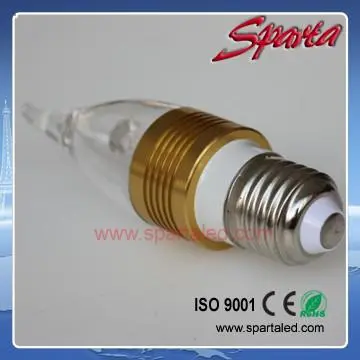 Flame shape e14 e27 led light bulb 4w