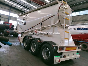 Bulk powder material transportation semi-trailer