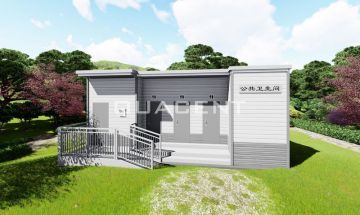 Προσιτή γρήγορη συναρμολόγηση prefab δημόσια μπάνιο τουαλέτας