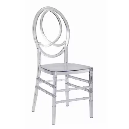 Transparent Royal Stackable Acrylic Resin Dining Chairs