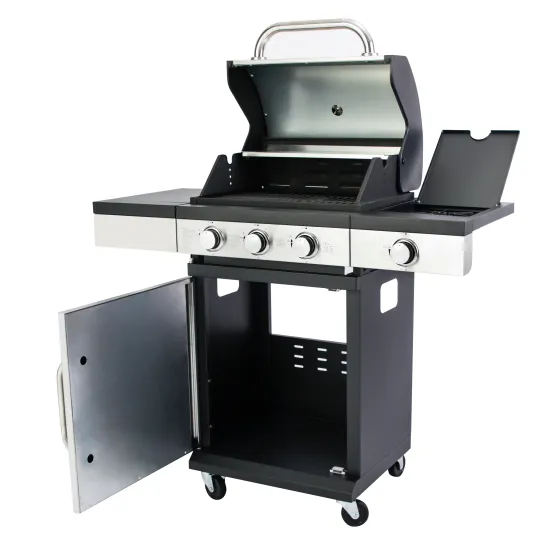 YEJUN 25 Inch 3+1 Burners Gas Barbecue Grill: Outdoor Stainless Steel Cooking Solution with Side Burner - Supplier