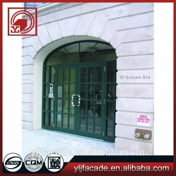 Aluminium French Door, Full Height Glass Panel