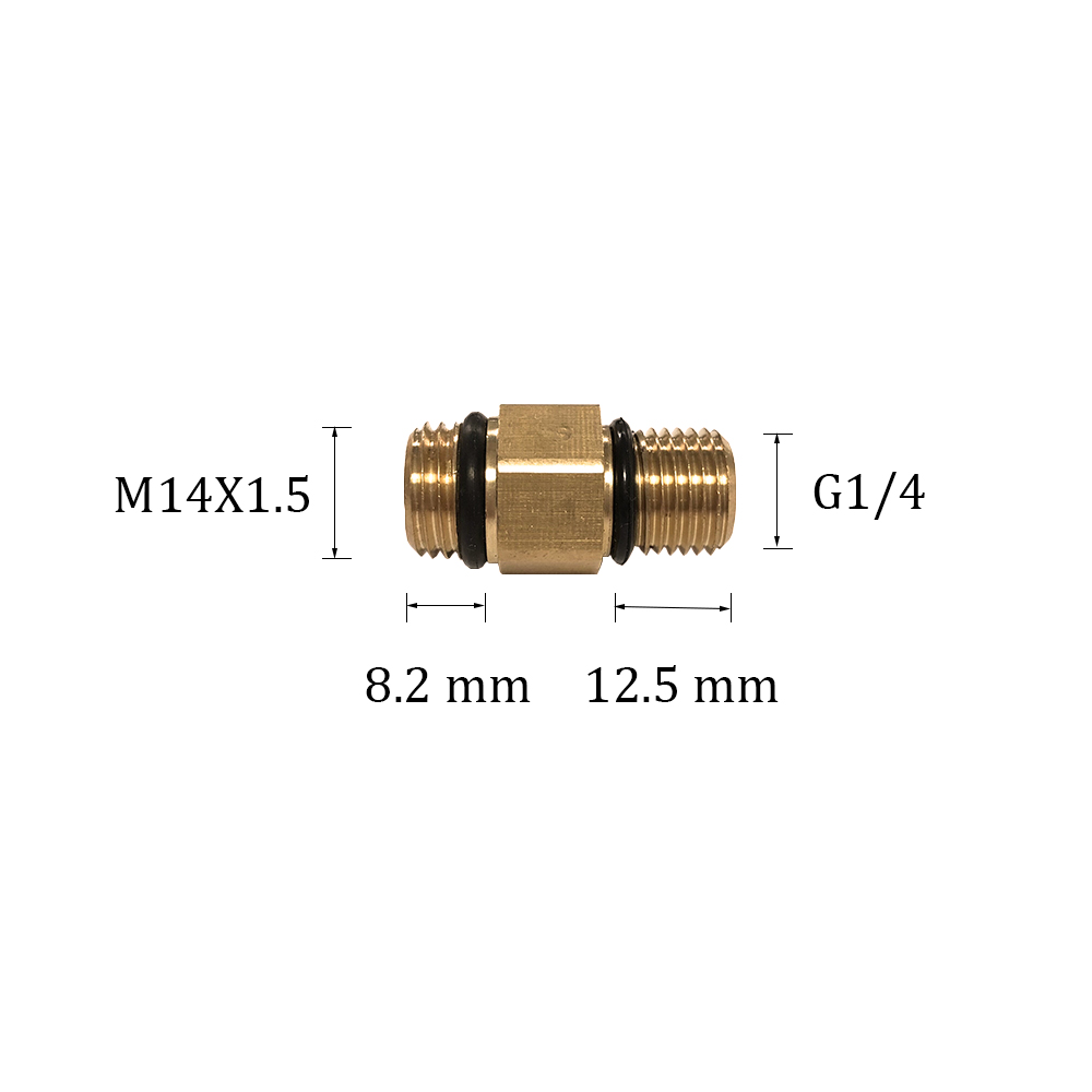 G 1/4 "Hochdruck -Waschanschluss für Schaumgenerator Schaumwaffenwagen 12 mm