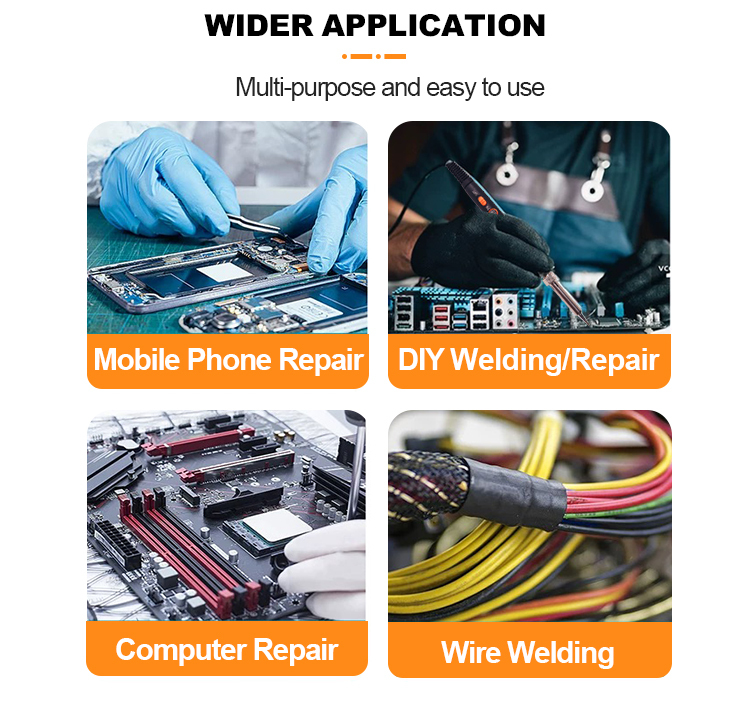 Adjustable Temperature 80W Digital Display Soldering Iron Welding Pen Repair Tool