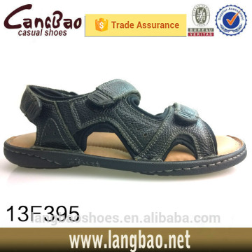 fashion men leather sandals flip flop casual style