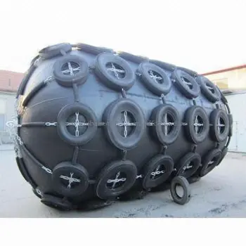 Pneumatic floating marine rubber fender