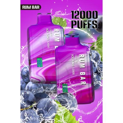 Wholesale 12000 Puffs Disposable Vape Rum Bar