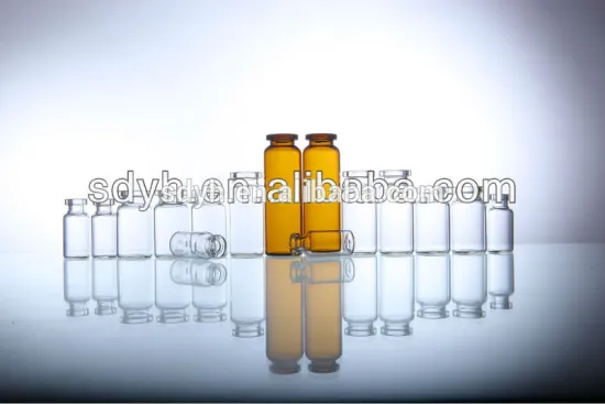 tubular injection vials 7ml low borosilicate tube amber color