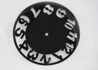 Black Mechanism Rounded Clock Acrylic Large Number Clock Pr