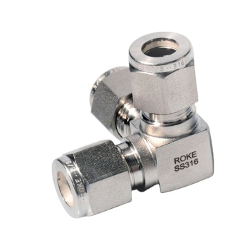 SS316 Stainless Steel 3-Dimensional Special Union Tee Twin Ferrule Inch Compression Tube Fittings 1/16 to 1 1/2