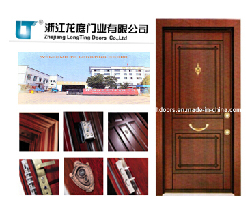 New Turkish Steel Wooden Armored Door with High Quality