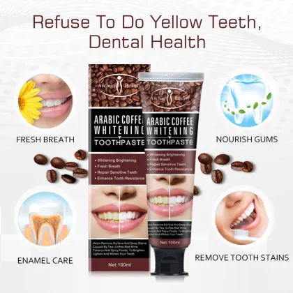 Best High Grade Coffee Teeth Whitening Toothpaste for Sensitive Teeth
