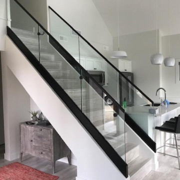 Decorative market glass clip stainless steel socket railing