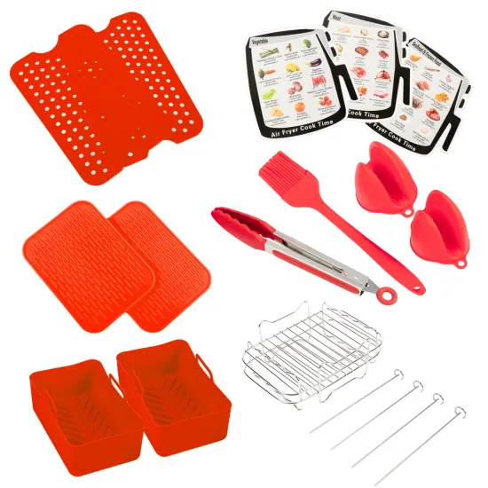 Red Liner Universal Kitchen Decoration and Accessories: From Cookbooks to Air Fryer Tools
