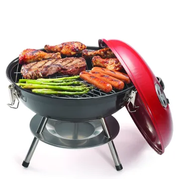 Outdoor Camping Small Barbecue Grills Smoker Portable Smokeless Bbq Charcoal Grill