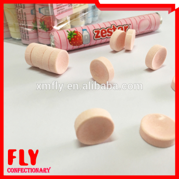 Compressed Strawberry / Yogurt / Blue Raspberry Milk Tablet Candy