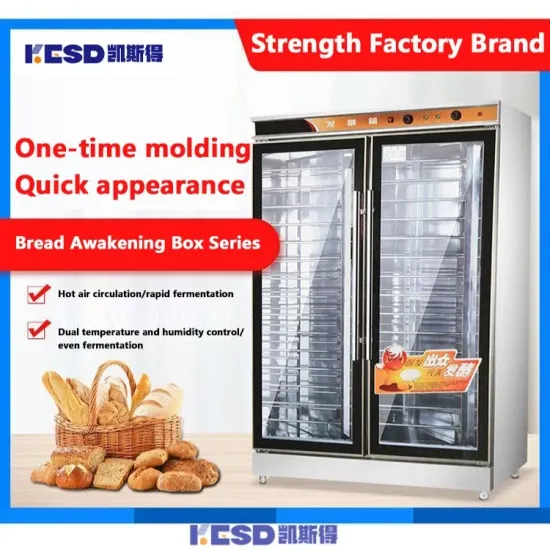 Manual Control Panel 32 Trays Stainless Steel Bread Proofer Proofer Used Bread Fermentation Oven Prover