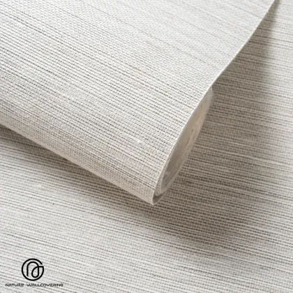 Handcrafted Linen Wallpaper in Soft Beige Tones