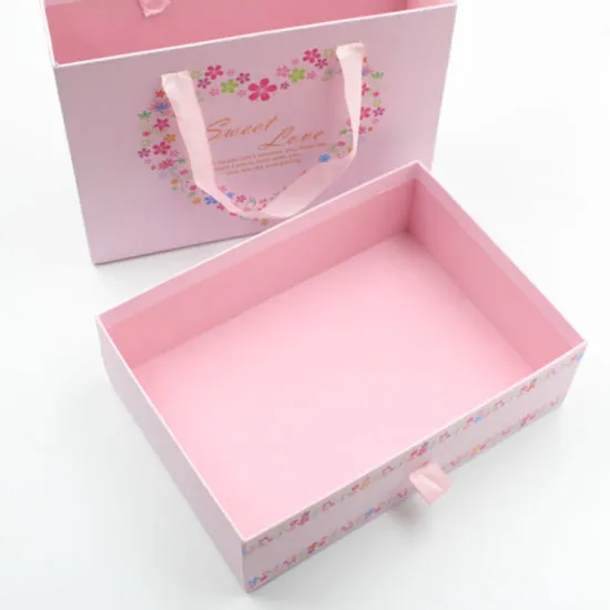 Custom Printed Sliding Drawer Packaging Paper Gift Box