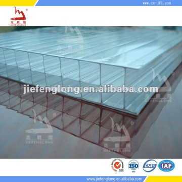 tripple wall clear and brown polycarbonate hollow sheet for roofing