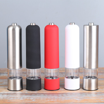 Electric Pepper Mill: Automatic Salt & Pepper Grinder with LED Light and Adjustable Coarseness for Spices