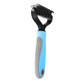 Double-sided Pet Cat Dog Comb Brush Professional Open Knot Rake Knife Pet Grooming Products Hair Fur Shedding Trimmer