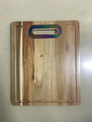 wood chopping board with handle