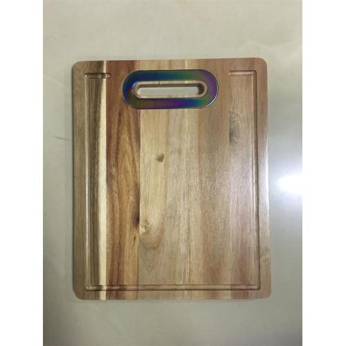 wood chopping board with handle