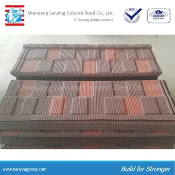low price beautiful color stone coated metal roofing tile