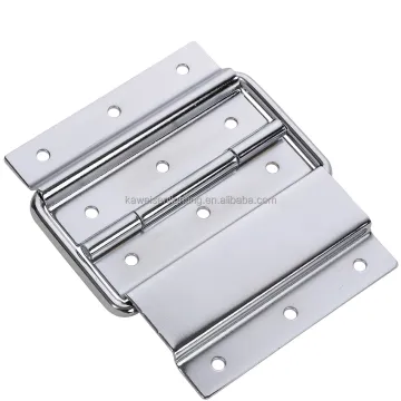 Extra Large Metal Case & Cabinet Hinge: 12 Holes Flight Case Hardware with Lid Stay and Rear Buckle