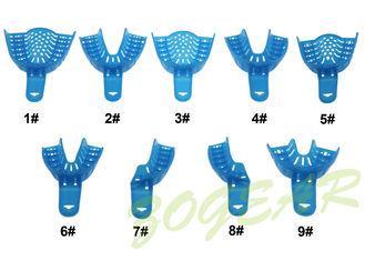 Autoclave Dental Impression Trays PP Material Blue Stock Im