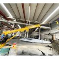 OUCO CUSTUST SMELLET TERESCOPIC MARINE CRANE, 15M BOOM LONGUEUR BATEAL CRANE, avec certification CCS