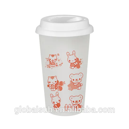 Double Wall Glass Cup sublimation Latte Mug for wholesale