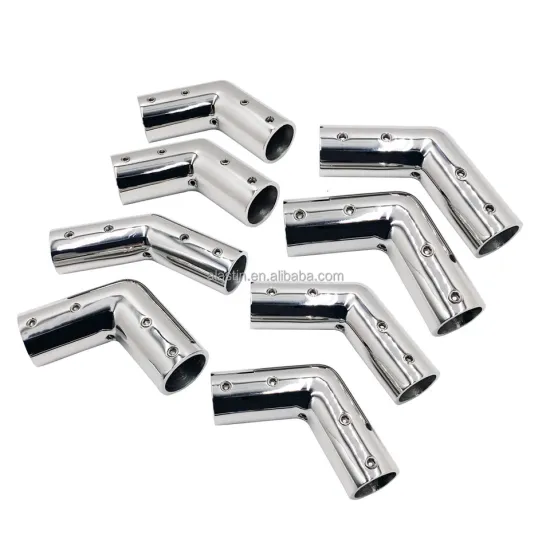 Marine Hardware stainless steel deck railings handrails connectors joint elbow for boat