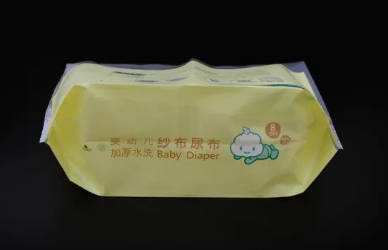 Baby Cleaning Side Gusset Wet Wipes Packaging With Open Label