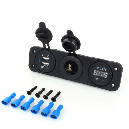 Waterproof Dual USB Car Charger Adapter for Car Lighter Socket