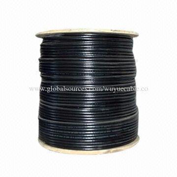 RG6 cable with F connector, 30000m MOQ, for CCTV, satellite