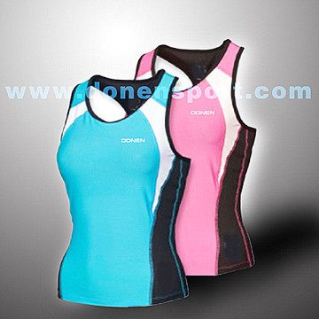 DONEN new custom sexy yoga vest ,compression wear ,women's yoga wear
