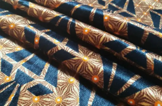 Knitted Warp Velvet Printed Fabric for Sofa Upholstery