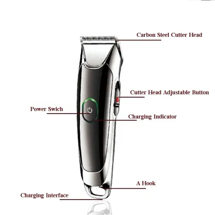 Men's Low Noise Waterproof Electric Shaver with Ball Hair Trimmer
