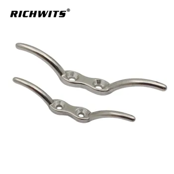 Kayaking hardware wire rope cleat 316 stainless steel 4' wire rope clamp