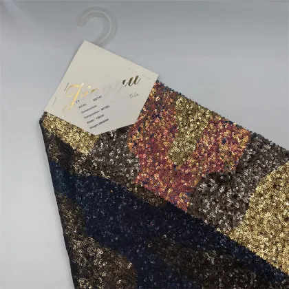 Sequin And Beads Embroidery Lace Fabric