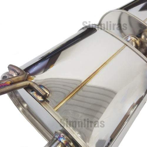 Für 19-23 Toyota Corolla Fließheck 2,5 "Quad Burnt Tipps Cat Rücken Auspuff