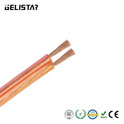 Royal Knight 300# Transparent Speaker Cable - 2 Core Audio Video Wire