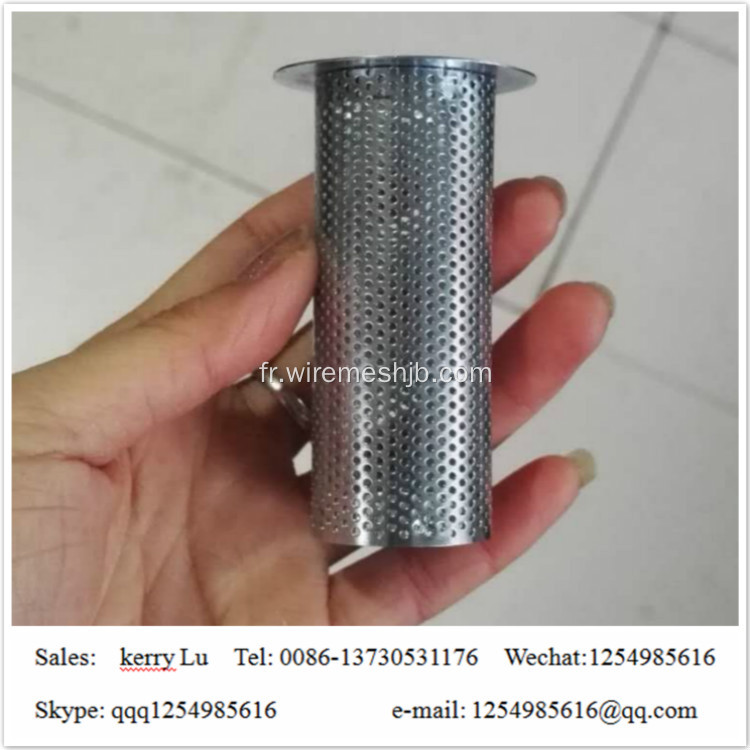 tube en aluminium perforé