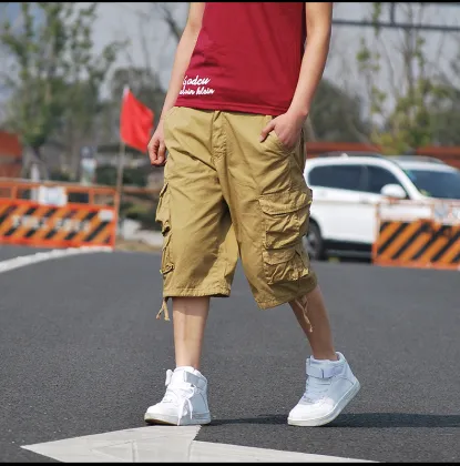 OEM Fashion Large Size Cargo Seven-Cent Pants Customization