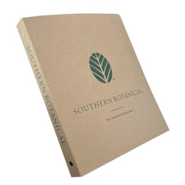 Eco Brown Recycled Kraft 3-Ring Binder for LOGO Printing