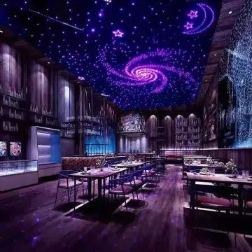 PMMA Random Star Lights: Fiber Optic Ceiling and Wall Panels