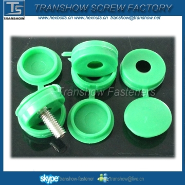 plastic screw covers green