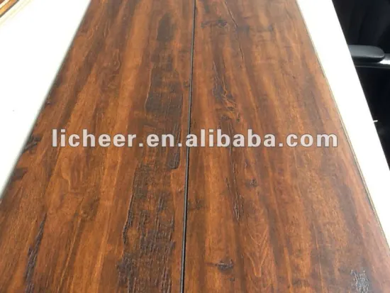 Registered Handscraped Surface/laminate flooring flexible